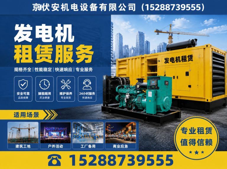 迪庆发电机出租展示图